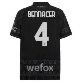 Camisolas AC Milan Ismael Bennacer 4 4º Equipamento Preta 2023-24 Manga Curta